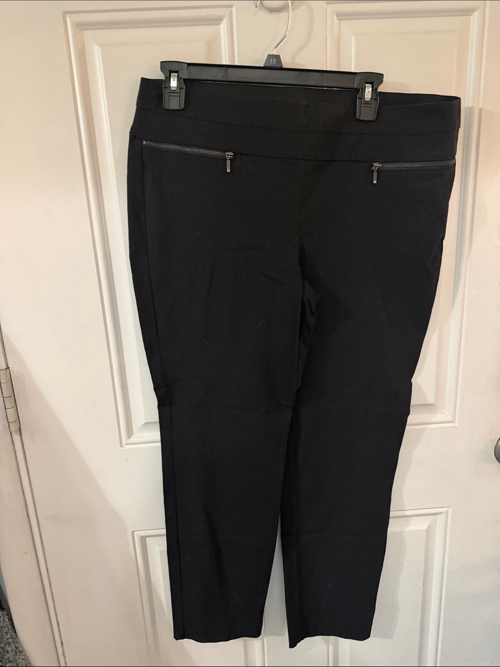 Candie's Black Cropped Dress Pants with Zip Pockets